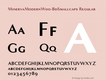 MinervaModernW00-BdSmallcaps Regular Version 1.10 Font Sample