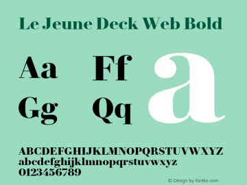 Le Jeune Deck Web Bold Version 1.1 2016图片样张