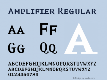 Amplifier Regular 001.000 Font Sample