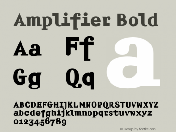 Amplifier Bold 001.000 Font Sample