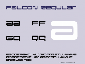 Falcon Regular Altsys Fontographer 4.1 98.8.15 Font Sample