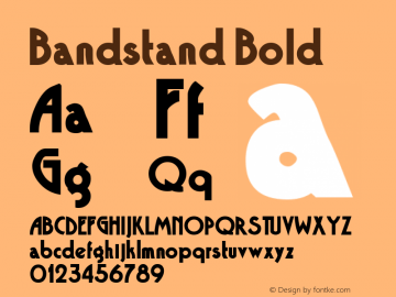 Bandstand Bold Rev. 003.000 Font Sample