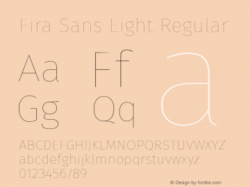 Fira Sans Eight Regular Version 4.106图片样张