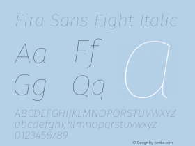 Fira Sans Eight Italic Version 4.106图片样张