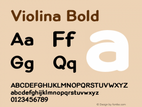 Violina Bold Version 001.001图片样张