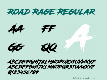 Road Rage Regular 1.000图片样张