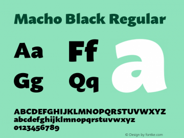 Macho Black Regular Version 1.100图片样张
