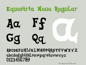 Equestria Neue Regular Version 1.20 June 21, 2016 Font Sample