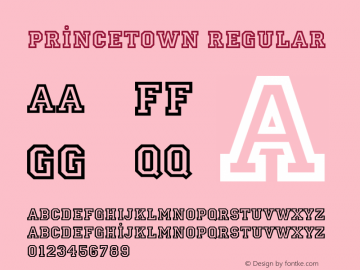 Princetown Regular Version 001.005图片样张