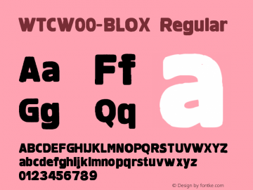 WTCW00-BLOX Regular Version 1.00图片样张