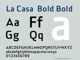 La Casa  Bold Bold Version 1.00;com.myfonts.easy.urw.la-casa.bold-2.wfkit2.version.4ASF Font Sample