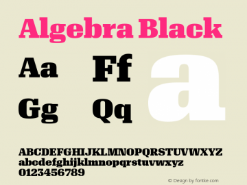 Algebra Black Version 1.2; 2016图片样张