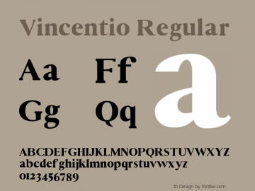 Vincentio Regular 