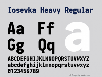 Iosevka Heavy Regular 1.9.1图片样张