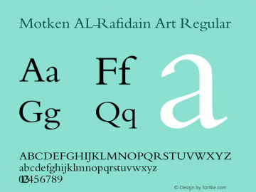 Motken AL-Rafidain Art Regular Version 2.0图片样张