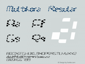 Multihora Regular 001.001 Font Sample