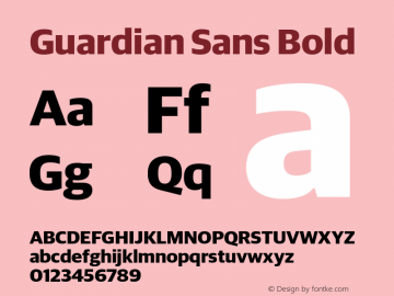 Guardian Sans Bold Version 1.200; 2016图片样张