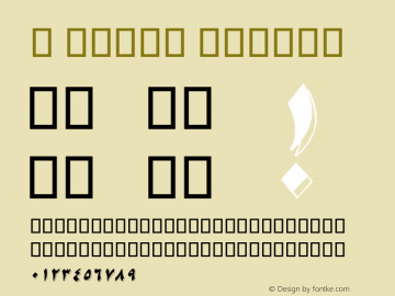 B Nikoo Italic Version 2.01 - Build 1379 Font Sample
