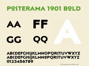 Posterama 1901 Bold Version 1.00图片样张