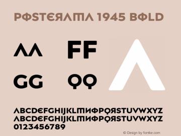 Posterama 1945 Bold Version 1.00图片样张
