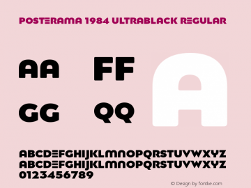 Posterama 1984 UltraBlack Regular Version 1.00图片样张