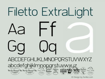 Filetto ExtraLight Version 2.009图片样张