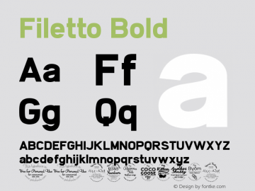 Filetto Bold Version 2.011图片样张