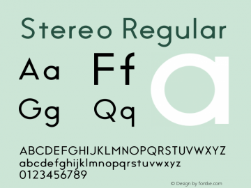 Stereo Regular 1.000图片样张