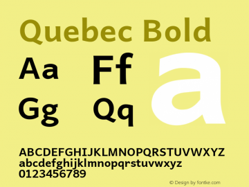 Quebec Bold Version 5.500图片样张