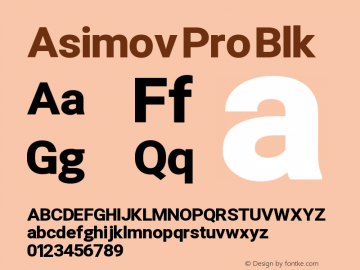 Asimov Pro Blk Version 2.000980; 2014图片样张