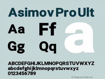 Asimov Pro Ult Version 2.000980; 2014图片样张