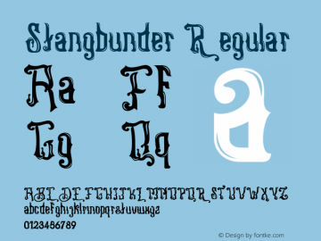Stangbunder Regular Version 1.000;PS 001.001;hotconv 1.0.56图片样张