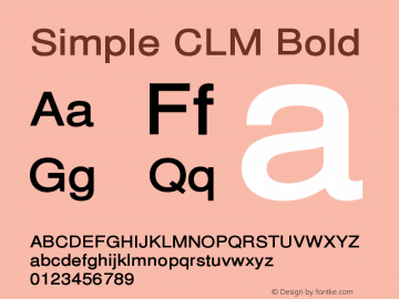 Simple CLM Bold Version 0.110图片样张