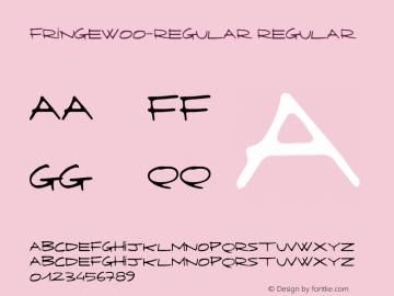 FringeW00-regular Regular Version 1.00 Font Sample