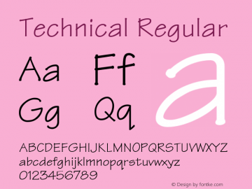 Technical Regular 001.003图片样张