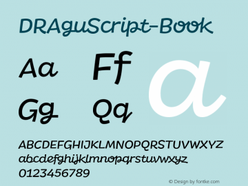 DRAguScript-Book ☞ com.myfonts.easy.rastvortsev.dr-agu-script.book.wfkit2.version.4ALg Font Sample