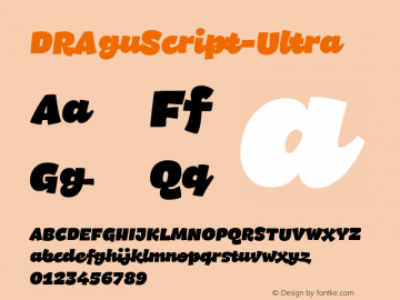 DRAguScript-Ultra ☞ com.myfonts.easy.rastvortsev.dr-agu-script.ultra.wfkit2.version.4ALr Font Sample
