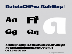 RotolaTHPro-BoldExp ☞ Version 1.001 2016;com.myfonts.easy.ef.rotola-th-pro.bold-exp.wfkit2.version.4AMC图片样张
