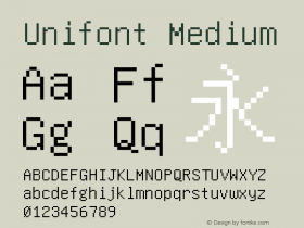 Unifont Medium Version 9.0.01图片样张