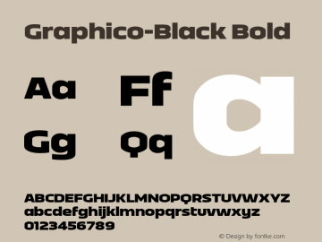 Graphico-Black Bold Version 1.0;com.myfonts.easy.indian-type-foundry.graphico.black.wfkit2.version.4xSv Font Sample