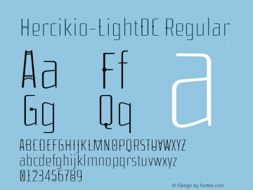 Hercikio-LightDC Regular Version 1.000;PS 001.000;hotconv 1.0.70;makeotf.lib2.5.58329;com.myfonts.easy.sea-types.Hercilio.light-dc.wfkit2.version.4Awn Font Sample