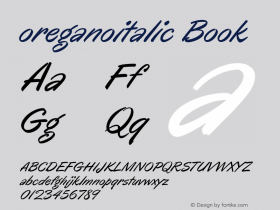 oreganoitalic Book Version 1.000图片样张