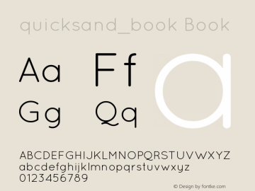 quicksand_book Book 001.000 Font Sample