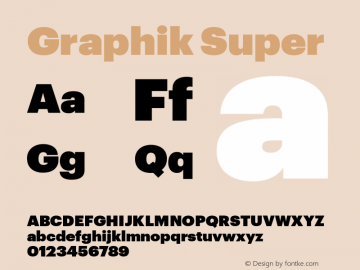 Graphik Super Version 1.1, 2009图片样张