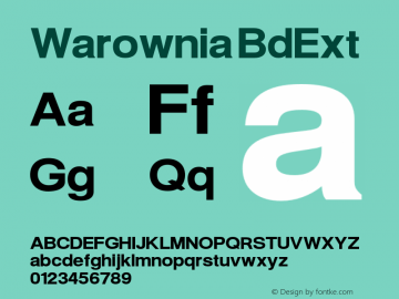 Warownia BdExt Version 1.103 Font Sample