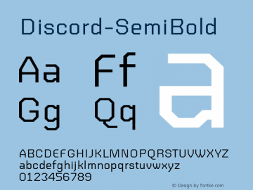 Discord-SemiBold ☞ Version 1.000;com.myfonts.easy.neder.discord.semi-bold.wfkit2.version.3grt图片样张