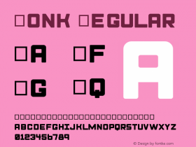 Monk Regular Version 1.0 Font Sample