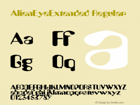 AlienEyeExtended Regular Rev. 003.000 Font Sample