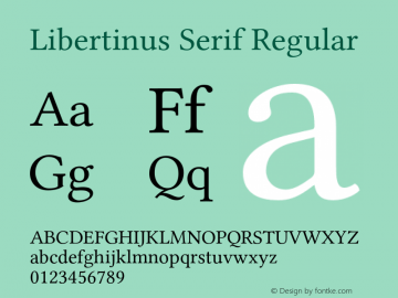 Libertinus Serif Regular Version 6.3图片样张
