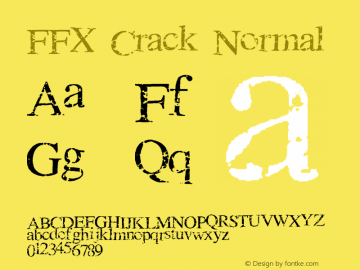 FFX Crack Normal FFX Crack Font Sample
